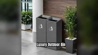 Роскошный открытый мусорный бак для отелей