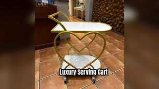 Elegant Acrylic Bar Cart