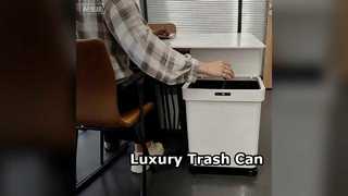 Роскошный мусорный бак из нержавеющей стали большой емкости