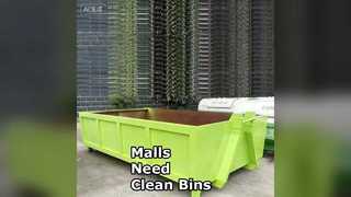 Изготовленные на заказ стальные мусорные баки для торговых центров