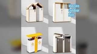 Large Capacity Outdoor Trash Cans