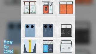 Органайзер для автомобильного мусорного бака для хранения на спинке сиденья