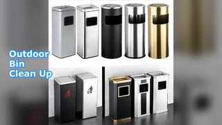 Корзина для мусора в отеле с пепельницей