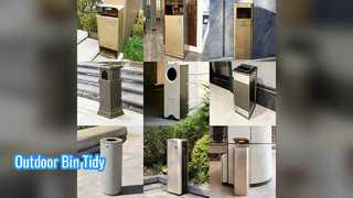 Открытый мусорный контейнер из нержавеющей стали