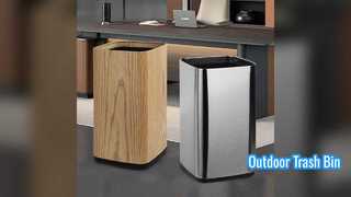 Прочный уличный мусорный бак