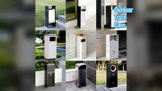 Прочные уличные мусорные баки