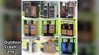 Прочные уличные мусорные баки