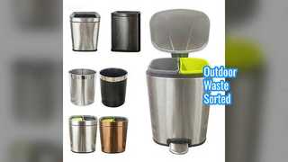 Наружные мусорные баки большие из нержавеющей стали