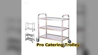Pro Food Service Trolley Stainless Steel Catering Cart