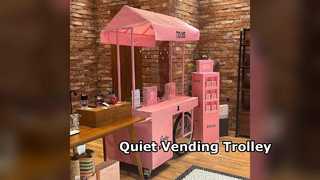 Quiet Rolling Eco Trolley For Vending