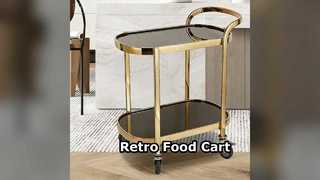 Retro Food Cart Mobile Vending Stall