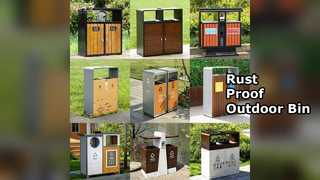 Открытый мусорный бак с защитой от ржавчины