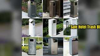 Огнестойкий мусорный бак для отелей