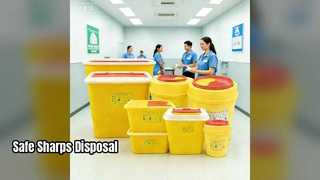 Ящик для утилизации острых предметов, больничные отходы