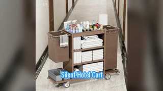 Silent Hotel Linen Cart for Easy Cleaning