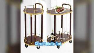 Бесшумная складная тележка для еды и многого другого