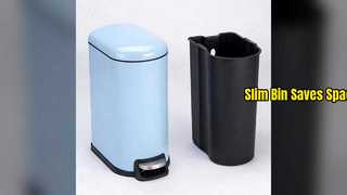 Тонкий мусорный бак для экономии места