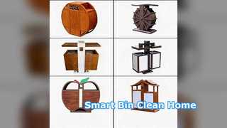 Умный бесконтактный мусорный бак большой емкости