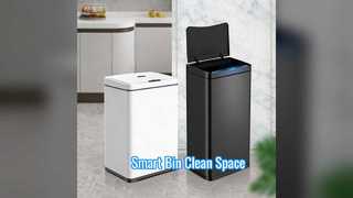 Умный мусорный бак на 40 л, бесконтактная реклама