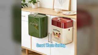 Умный мусорный бак с поворотной крышкой, сортировщик мусора