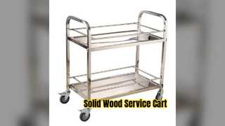 Сервировочная тележка из цельного дерева для отелей