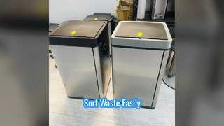 Сортировка мусора в мусорных баках