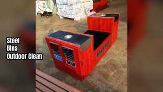 Прочные уличные стальные контейнеры