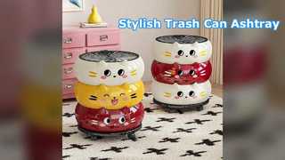 Стильная вертикальная пепельница для мусора