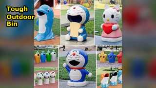 Прочный уличный мусорный бак из нержавеющей стали