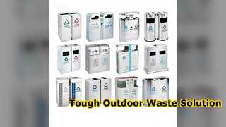 Сверхмощная тележка для мусора на открытом воздухе