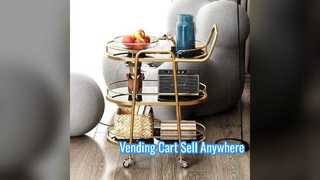 Mobile Food Cart Versatile Vending Trolley