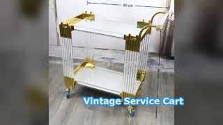 Vintage Iron Food Cart Trolley