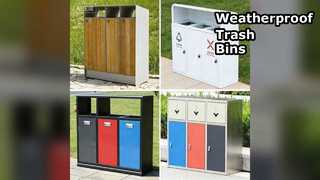 Прочные уличные мусорные баки