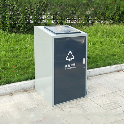 Eco-Friendly Silver Lid Induction Trash Can for Domestic Trade
