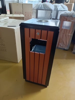 30L Outdoor Sensor Swing Top Trash Can with Foot Pedal
