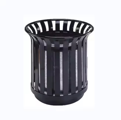 Eco-Friendly Black Custom Trash Can with UV Resistance