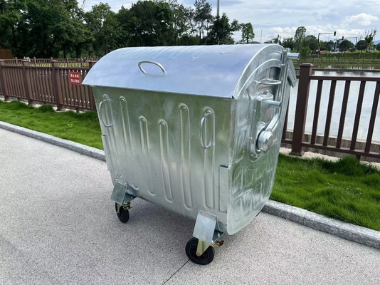 1100L Sensor Lid Round Trash Can 10 Thickness Rust Resistant