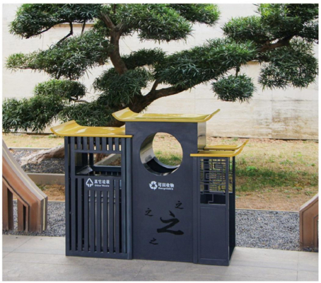 10 Thickness Sensor Lid Trash Can 30L-1100L Rust Resistant