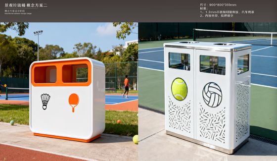 Custom Trash Can with 30L-1100L Capacity, 10mm Thickness, and Easy To Clean Design for Household Use