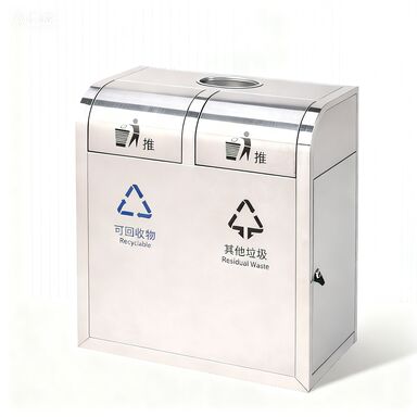 سلة القمامة ذات المناطق المزدوجة المضغوطة مباشرة من المصنع للشوارع البلدية ذات السعة الكبيرة ومقاومة الأشعة فوق البنفسجية