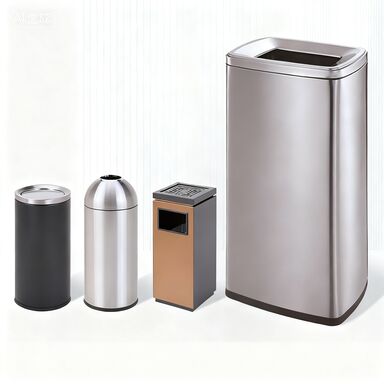 حاوية منشفة من الفولاذ المقاوم للصدأ الفاخرة ذات السعة الكبيرة 50 لتر - 40 سم × 30 سم × 70 سم