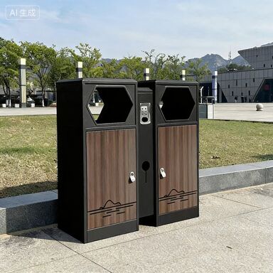 Stainless Steel Custom Trash Can with 50 Liters Capacity Foot Pedal Operated and UV Resistant