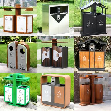 Stainless Steel Sanitation Bin Rust Resistant Outdoor Trash Can with Swing Lid Easy to Clean