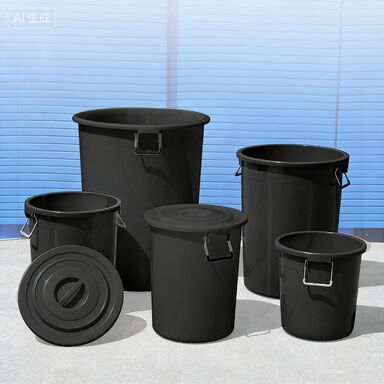 Тяжелая педальная мусорная корзина с нескользящими резиновыми ногами и коррозионностойкой конструкцией для внутреннего и наружного использования