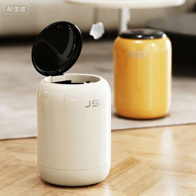 Premium Stainless Steel Trash Bin with Built-in Charcoal Filter and 50 Liters Capacity for Home Use