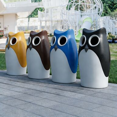 UV Resistant Easy To Clean Rust Resistant Custom Trash Can for Indoor and Outdoor Use