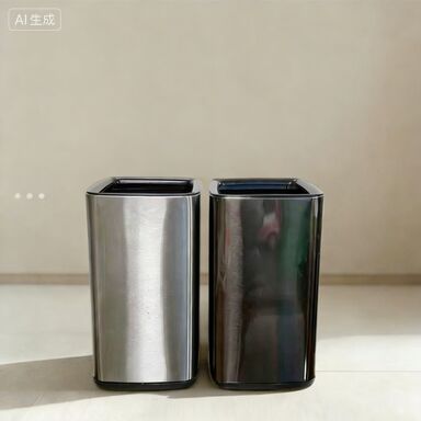 Multi-scene Rectangular Trash Can Large Capacity Waste Bin Easy to Clean for Hotel Billiard Room Home Bathroom