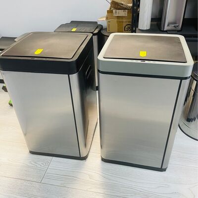 Smart Sensor Trash Can Eco-Friendly Large-Capacity Garbage Bin with Swing Lid for Kitchen Living Room Bathroom