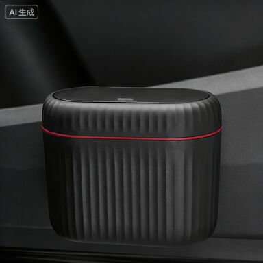 PP Material Car Trash Can with Large Capacity and Door Hanging Type for Portable Vehicle Storage