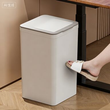 9L Smart Sensor Trash Can with Non-slip Rubber Feet and UV Resistant Automatic Electric Kick-to-Open Bin